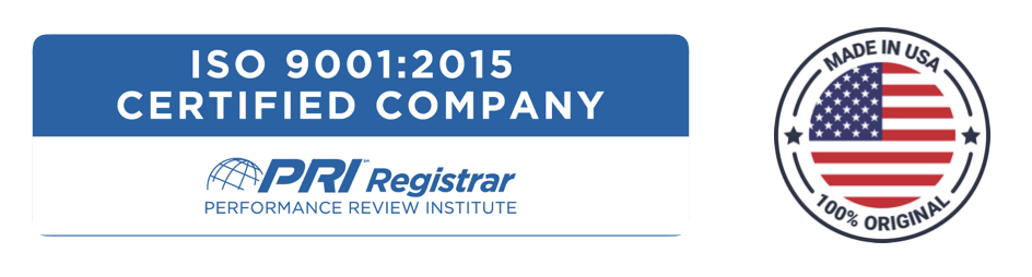 ISO9001:2015 certification & Made in USA